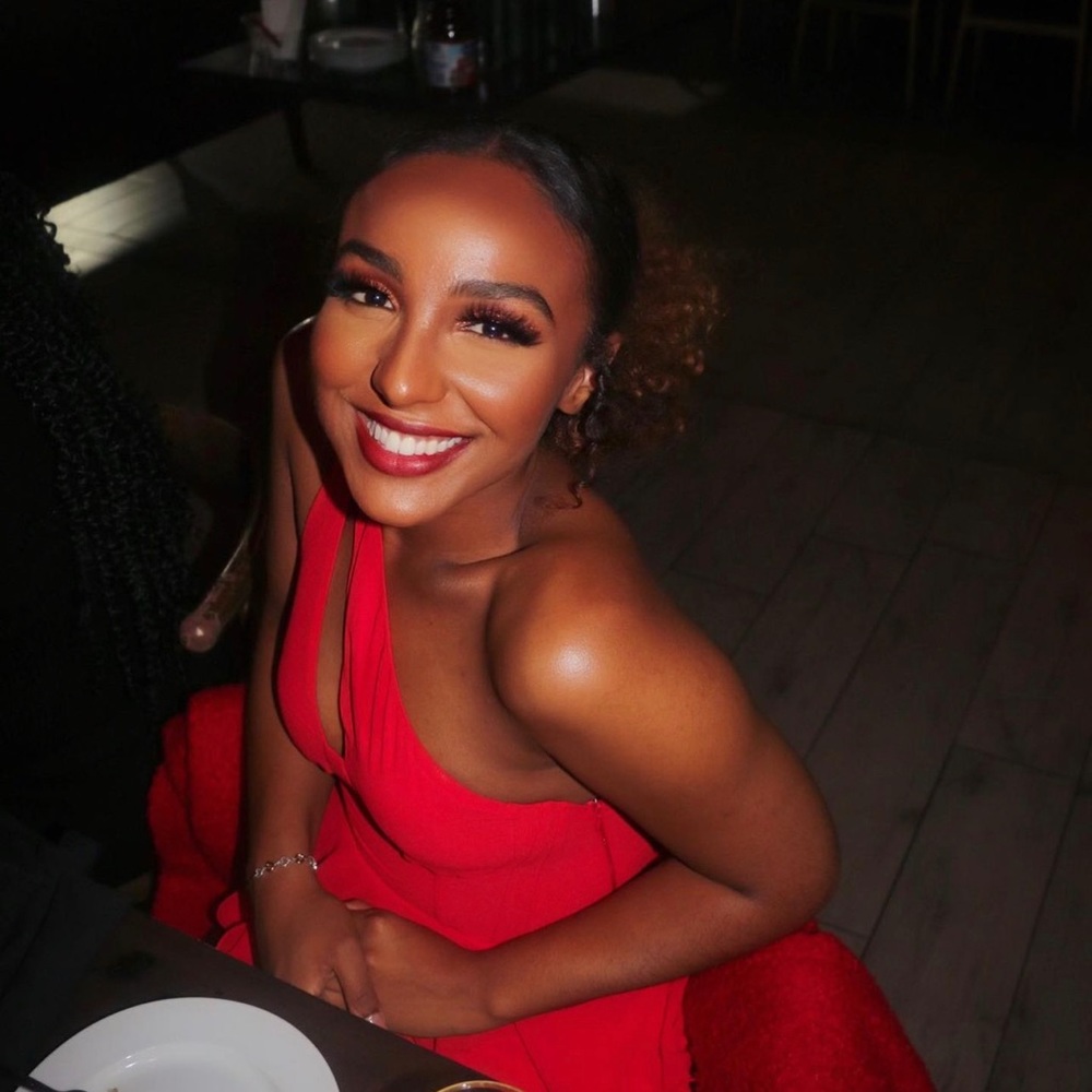 Red One Shoulder Cut Out Tiered Skater Dress ❤️